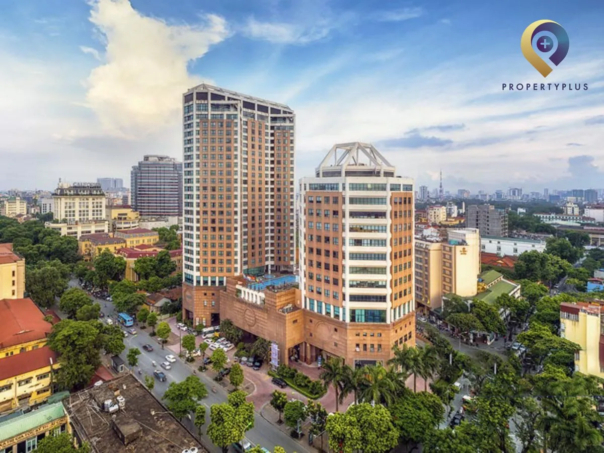 Toàn cảnh tòa nhà Hanoi Tower nhìn từ trên cao